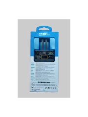 Acl Şeffaf Göstergeli 10000MAH Lightning ve Type-C Kablolu Hızlı Şarj Powerbank