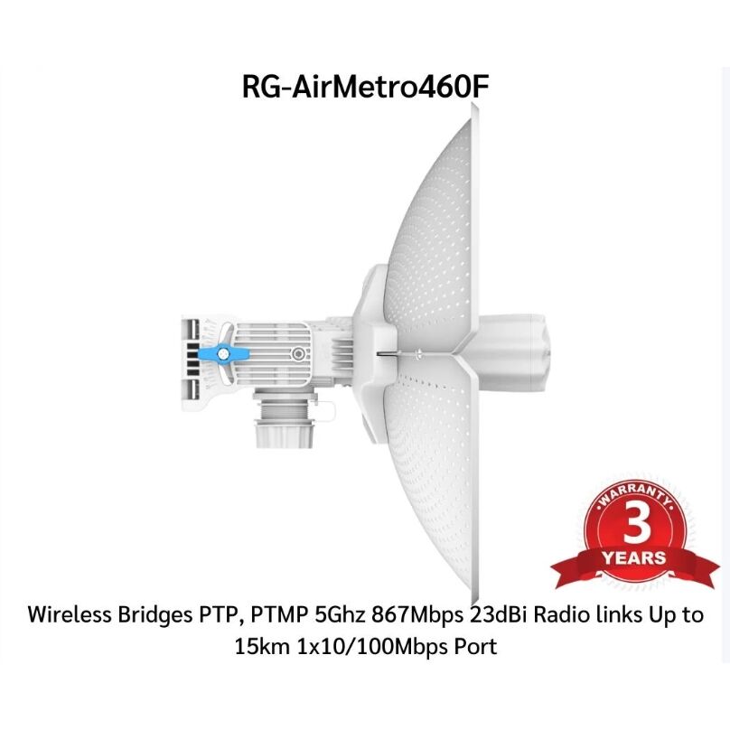 Ruıjıe RG-AIRMETRO460F 23DBI 867MBPS 5ghz 15KM Harici Access Point