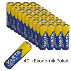Varta Endüstriyel Aa ince Kalem Pil 1.5V Alkalin 40'lı