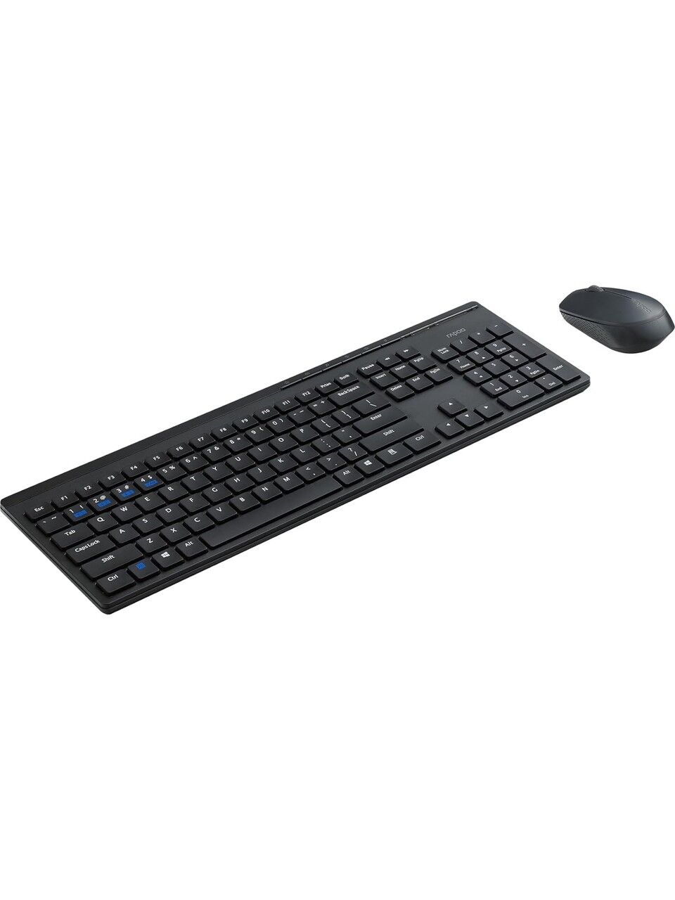 Rapoo 8110M Wireless Kablosuz 1300 Dpı Klavye Mouse Set Türkçe siyah
