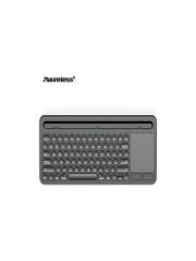 Blic Kablosuz Type-C Şarjlı, Touchpad, Telefon, Tablet Standlı Bluetooth Klavye Siyah