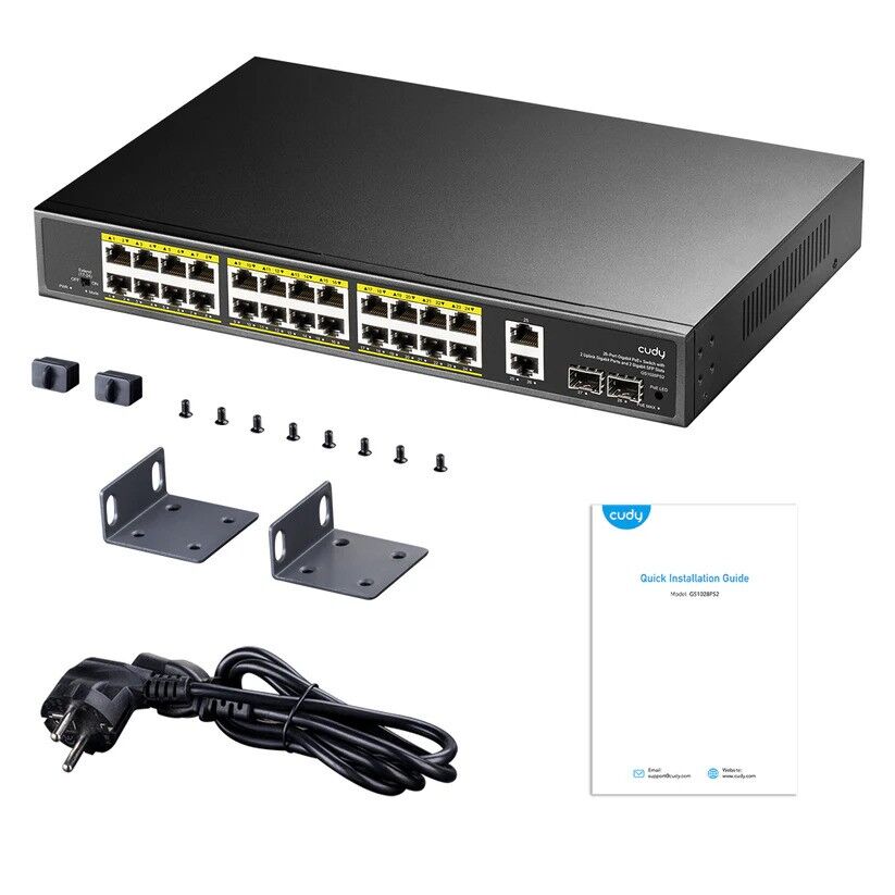 Cudy GS1026PS2 24 Port PoE+ (300W) 2xGigabit Uplink + 2xSFP Switch