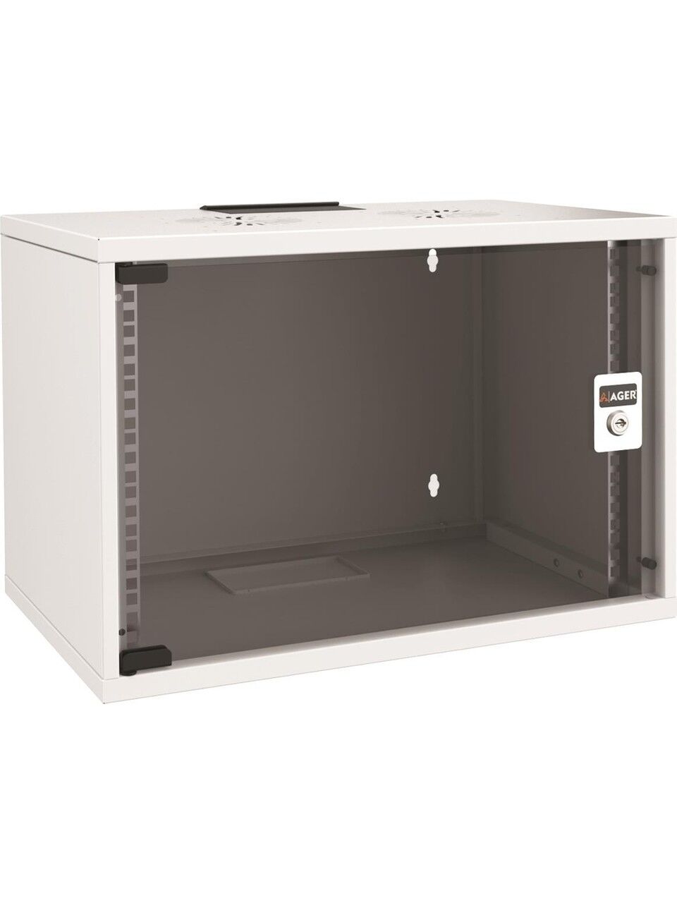 AGER 4U 510x400mm Duvar Tipi Beyaz Kabinet Demonte SOHO AG