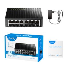 Cudy FS1016D 16 Port Fast Ethernet Yönetilemez Desktop Switch