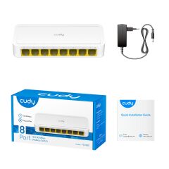 Cudy FS108D 8 Port Fast Ethernet Yönetilemez Desktop Switch