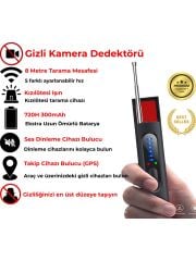 XO CRP01 Gizli Kamera Dedekötürü, Kızılötesi GPS(Konum) Takip Cihazı Tarayıcı