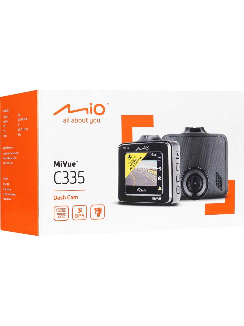Mio Mivue C335 Full Hd GPS Araç İçi Kamera - 3G Sensor, Kaza Acil Kayıt