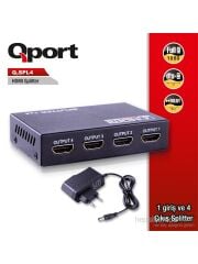 Qport Q-SPL4 Full HD 1 Giriş 4 Çıkış HDMI Splitter