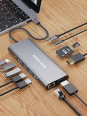 Fulltech FH23 11'i 1 Arada Usb-C Çoklayıcı
