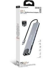 Fulltech FH22 10'u 1 Arada USB-C Çoklayıcı Adaptör