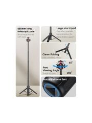 Yesido SF26 5 Bölümlü Uzatılabilir Küresel Başlı Gimbal Katlanır Tripod Standı