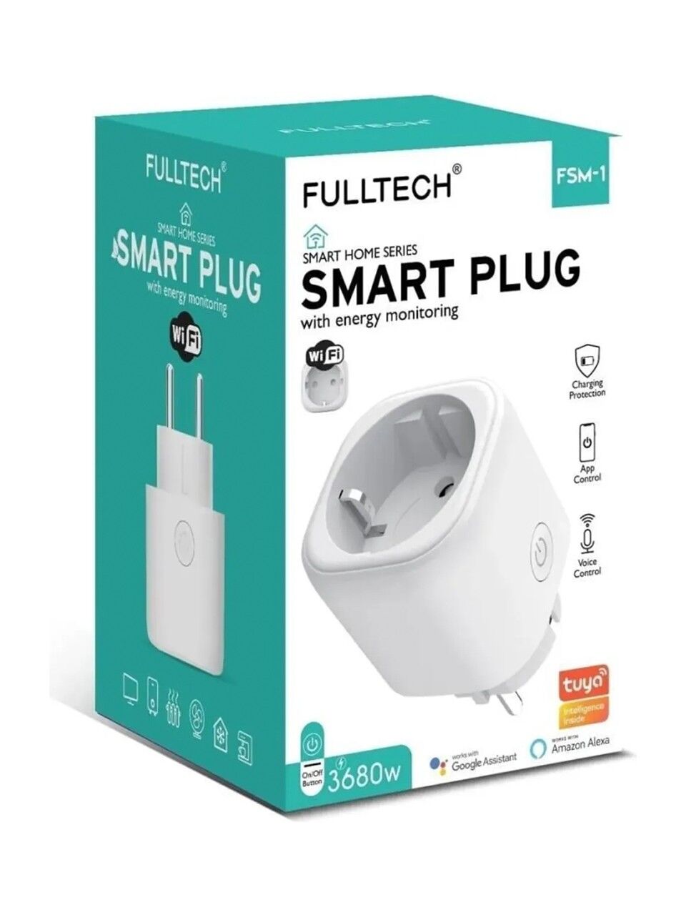 Fulltech Smart Plug Telefon Kontrollü Akıllı Wifi Priz FSM1