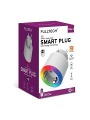 Fulltech Smart Plug FSM-2 Akım Korumalı Akıllı Priz Rgb Işıklı 2.4 G Wifi