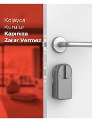 Fonri Akıllı Kapı Kilidi+Kumanda+Wifi-Bluetooth Gateway Kilit Set