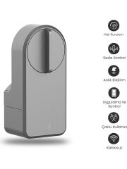 Fonri Akıllı Kapı Kilidi+Kumanda+Wifi-Bluetooth Gateway Kilit Set