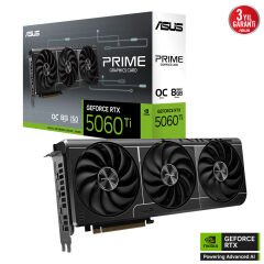 Asus RTX 5060 Ti 8GB GDDR7 OC Ekran Kartı (PRIME-RTX5060TI-O8G)