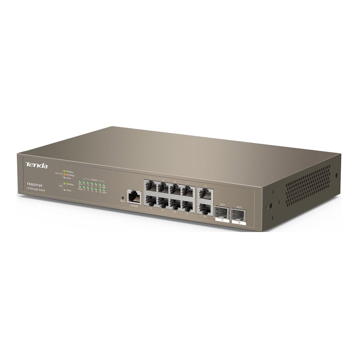 Tenda TEG5312F 12 Port Full Gigabit Web Yönetilebilir Switch