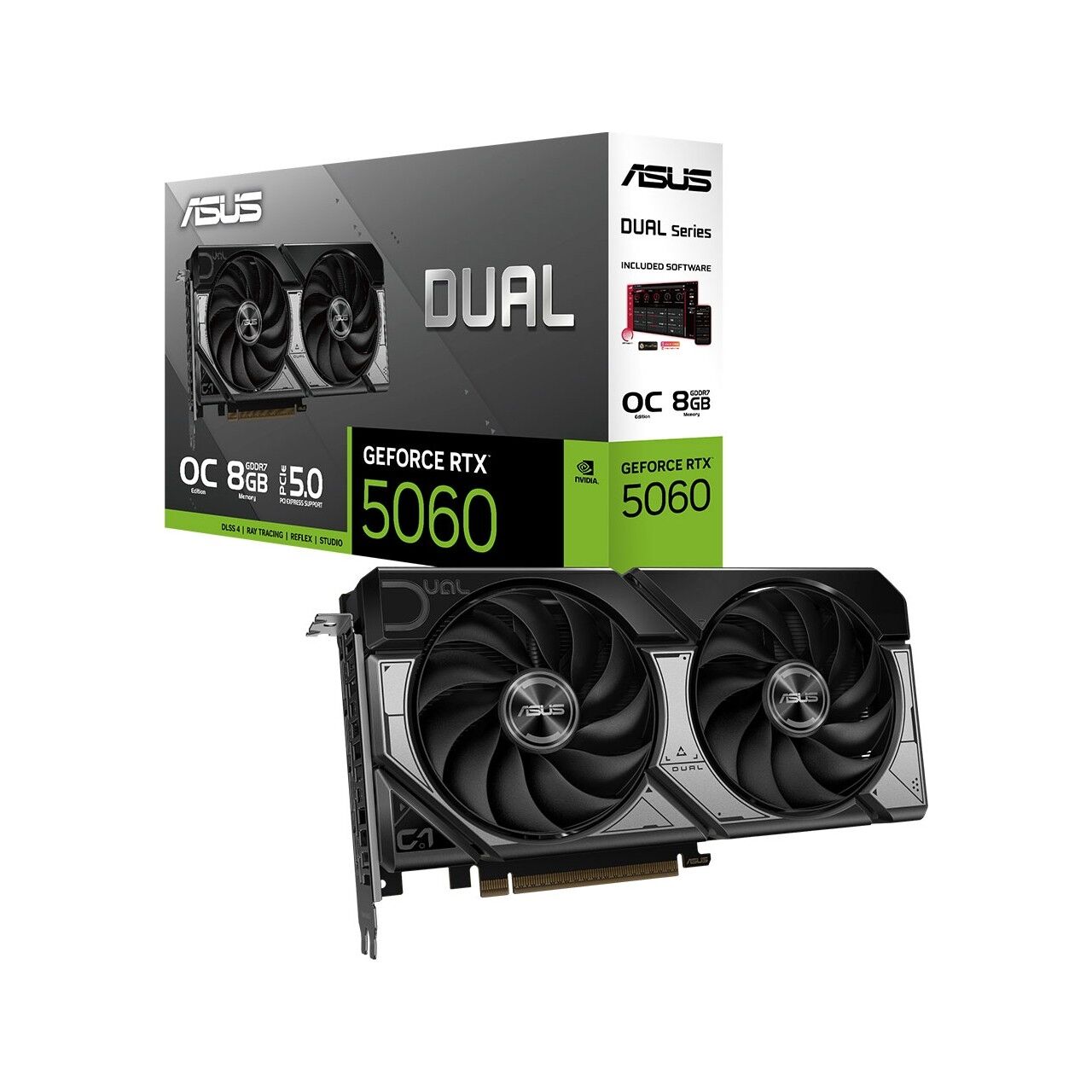 Asus RTX 5060 8GB GDDR7 128Bit OC Ekran Kartı (Dual-RTX5060-O8G)