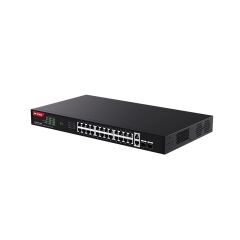 IP-COM IP-G1128P-24-410W 24 PORT POE 10/100/1000 2x GE + 2x SFP 410W YONETILEMEZ RACK MOUNT SWITCH
