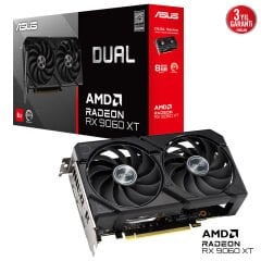 Asus RX 9060 XT 8GB GDDR6 128Bit Ekran Kartı (DUAL-RX9060XT-8G)