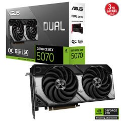 Asus RTX 5070 12GB GDDR7 192Bit 3xDP/1xHDMI (DUAL-RTX5070-O12G)