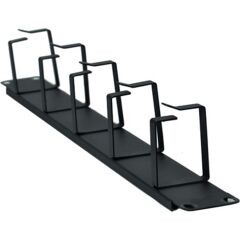 Ager 1U 19 inç Kancalı Kablo Organizer (Siyah)