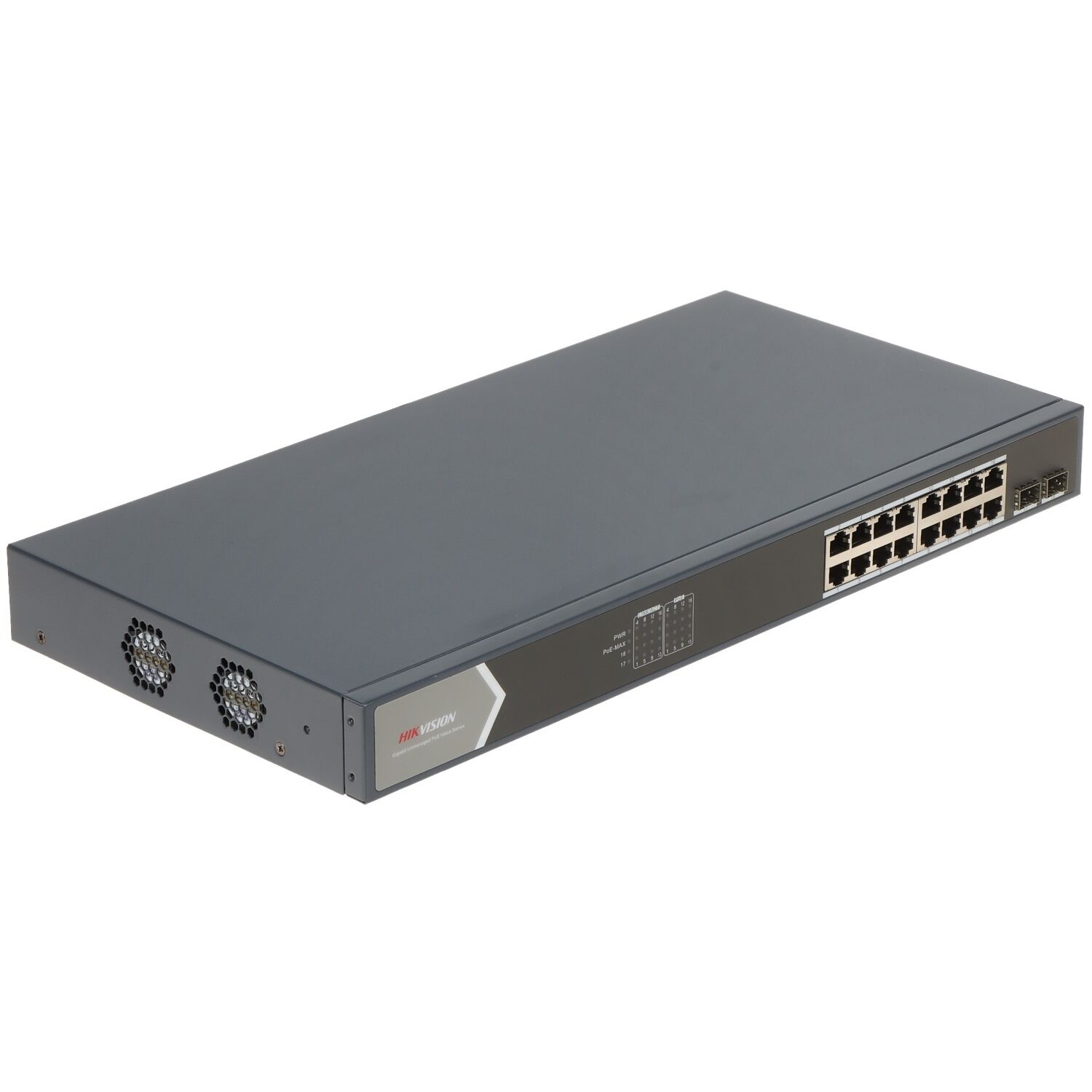 Hikvision DS-3E1518P-SI 16 Port 10/100/1000 + 2 SFP Gigabit PoE Switch