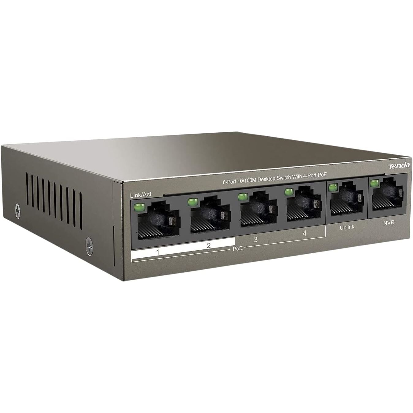 Tenda TEF1106P-4-63W 6 Port PoE Switch - 4 Port PoE + 2 Port Uplink - 63W