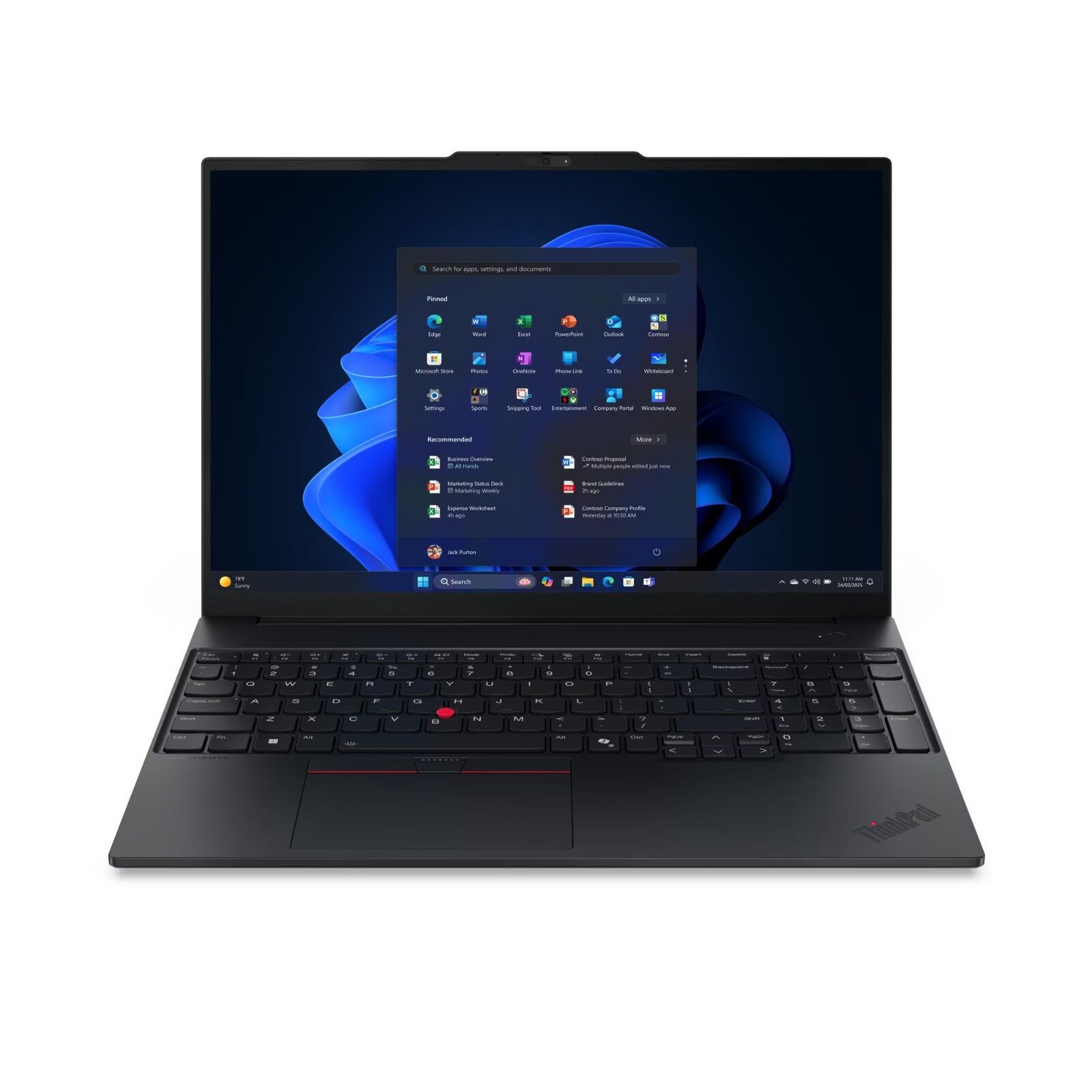 Lenovo ThinkPad E16 G3 - Intel Core Ultra 7 255H - 16GB - 512GB SSD - 16'' WUXGA