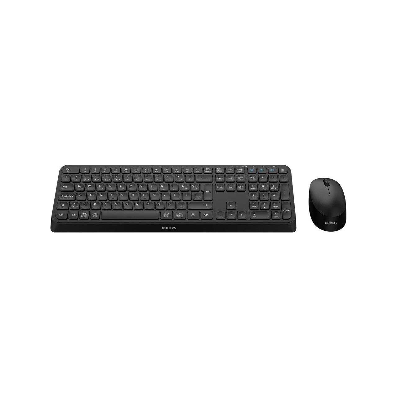 Philips SPT6407 Kablosuz Siyah Q Klavye + Mouse Seti - 2.4GHz Bağlantı