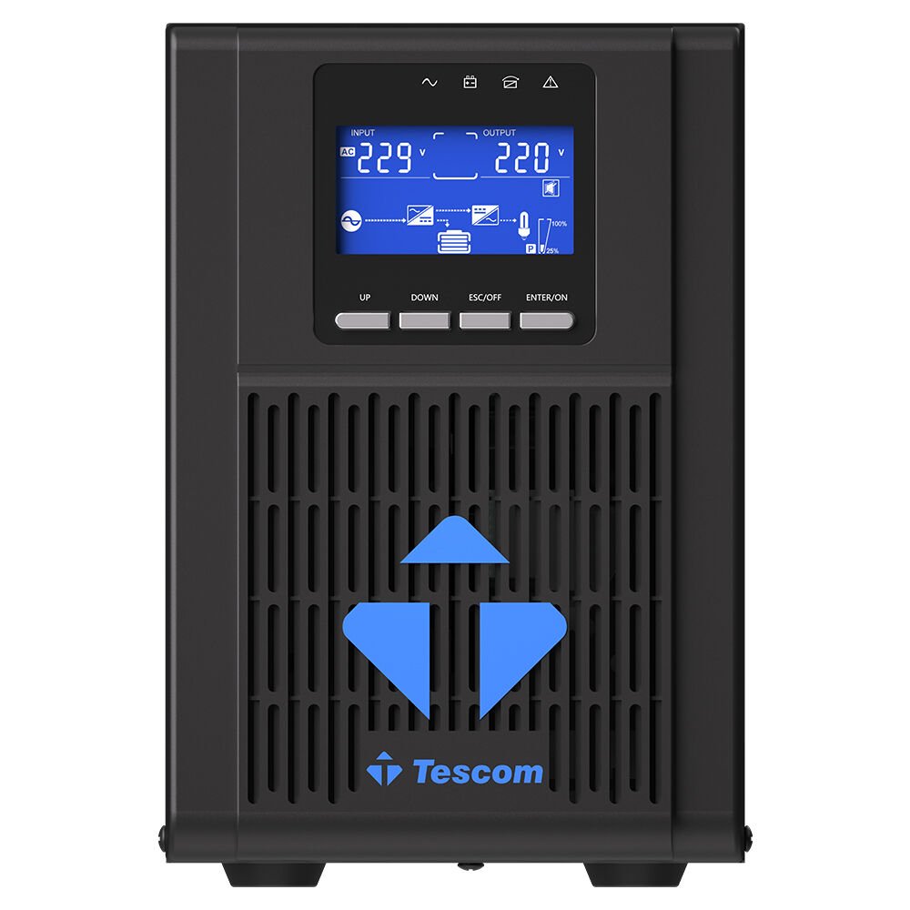 Tescom Neoline 2kVA Online UPS - 4x12V/7Ah Akü - 1 Faz Giriş / 1 Faz Çıkış
