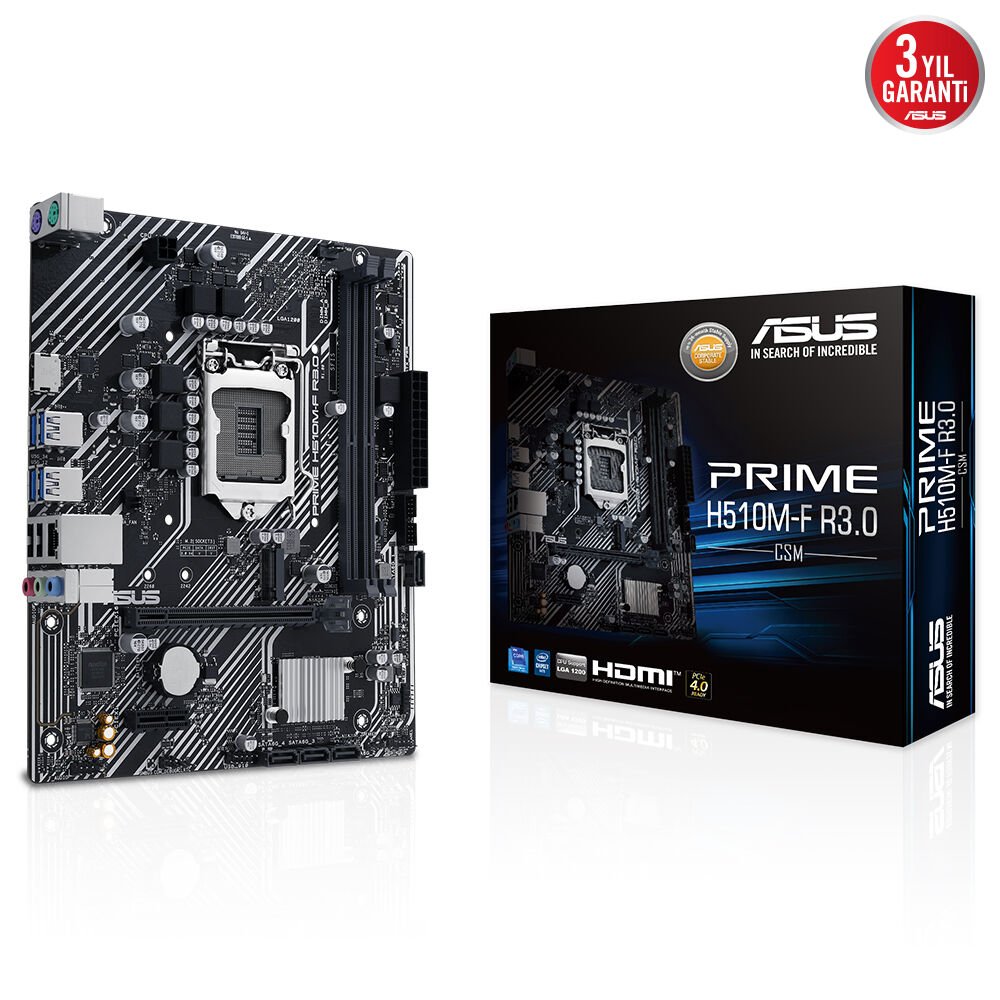 Asus Prime H510M-F R3.0-CSM DDR4 HDMI M.2 1200Pin mATX Anakart