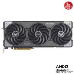 Asus RX 9070 XT TUF Gaming OC Edition TUF-RX9070XT-O16G-GAMING 256 Bit GDDR6 16 GB Ekran Kartı