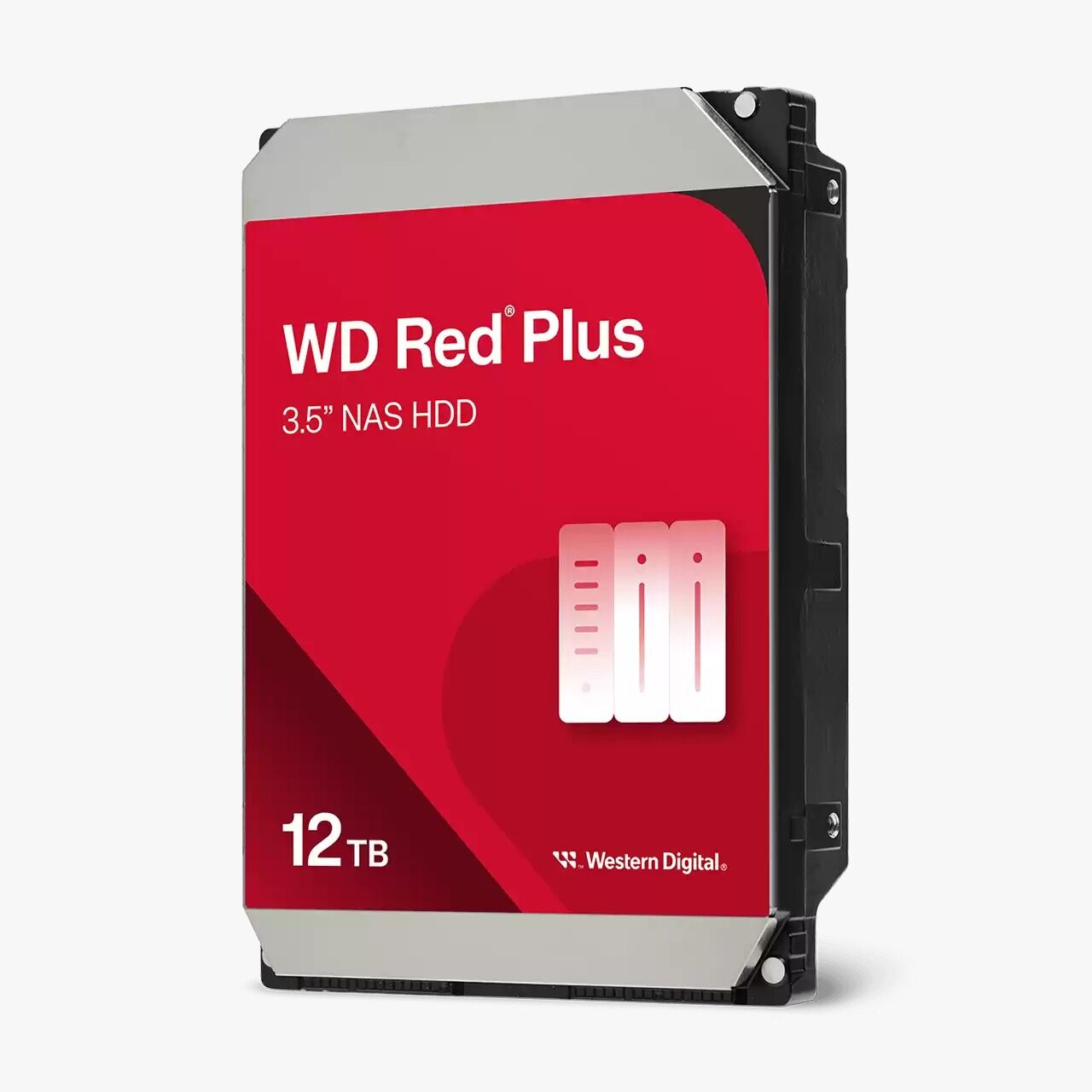 WD Red Plus 12TB NAS HDD - 7200RPM 512MB Cache - WD120EFGX