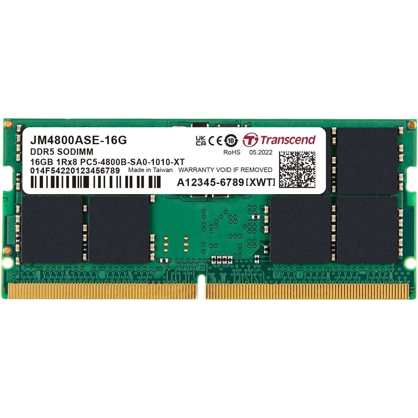 Transcend 16GB DDR5 4800MHz Notebook RAM - JetRam Serisi