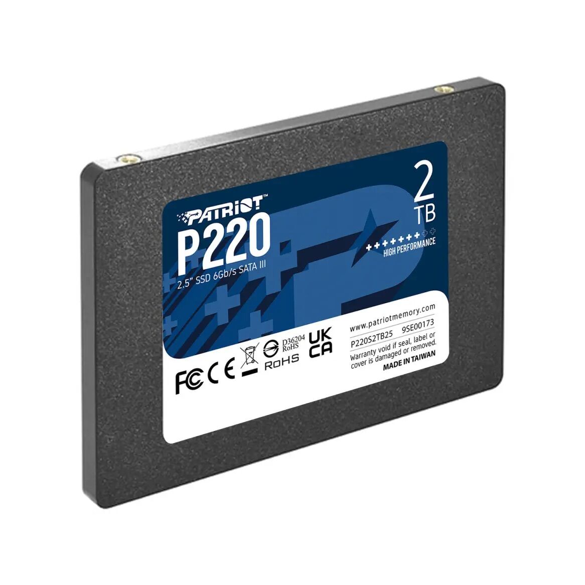 PATRIOT P220 2TB 550/500MB/s 2.5'' SATA3 SSD P220S2TB25