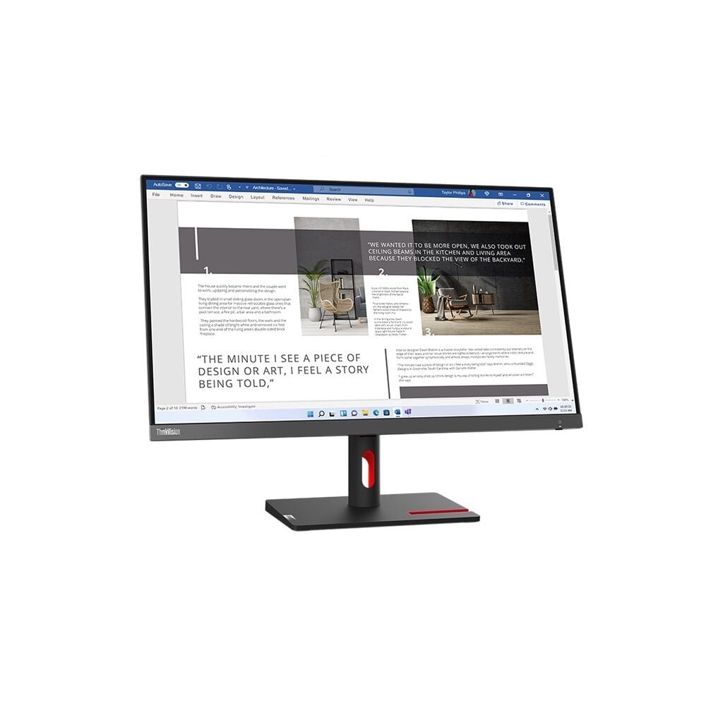 LENOVO S27I-30 63DFKAT4TK 27'' 4MS 100Hz 1920x1080 VGA/HDMI VESA SİYAH IPS LED MONITOR