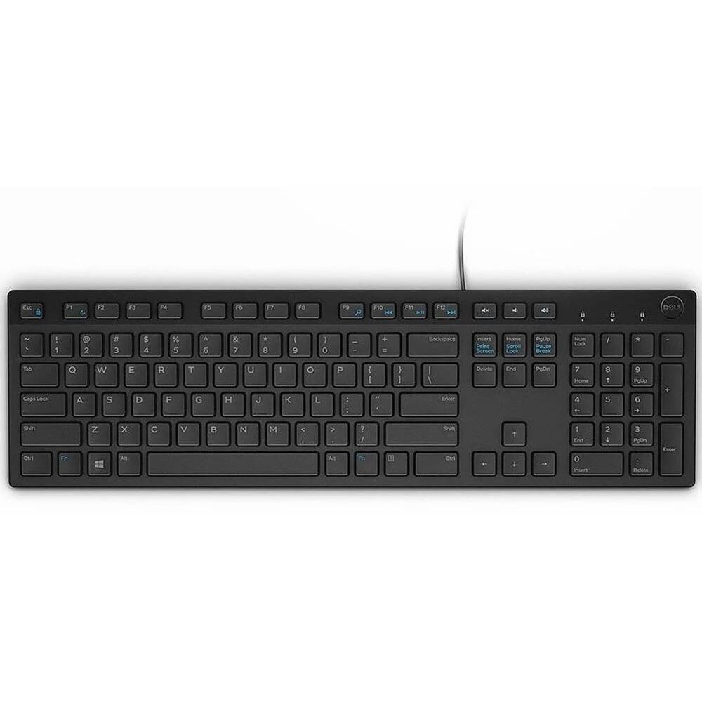 DELL KB216 (580-ADHK) KABLOLU USB MULTİMEDYA SİYAH Q KLAVYE (ingilizce)